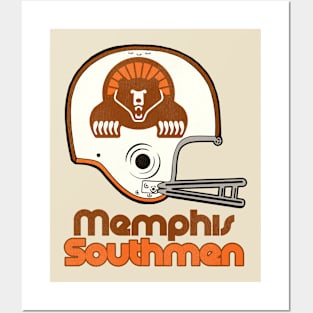 Defunct Memphis Southmen Football Team Helmet Posters and Art